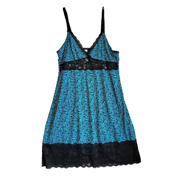Marilyn Monroe Y2K Babydoll Nightgown Dress XL Black Stretch Lingerie Adjustable - Picture 1 of 8